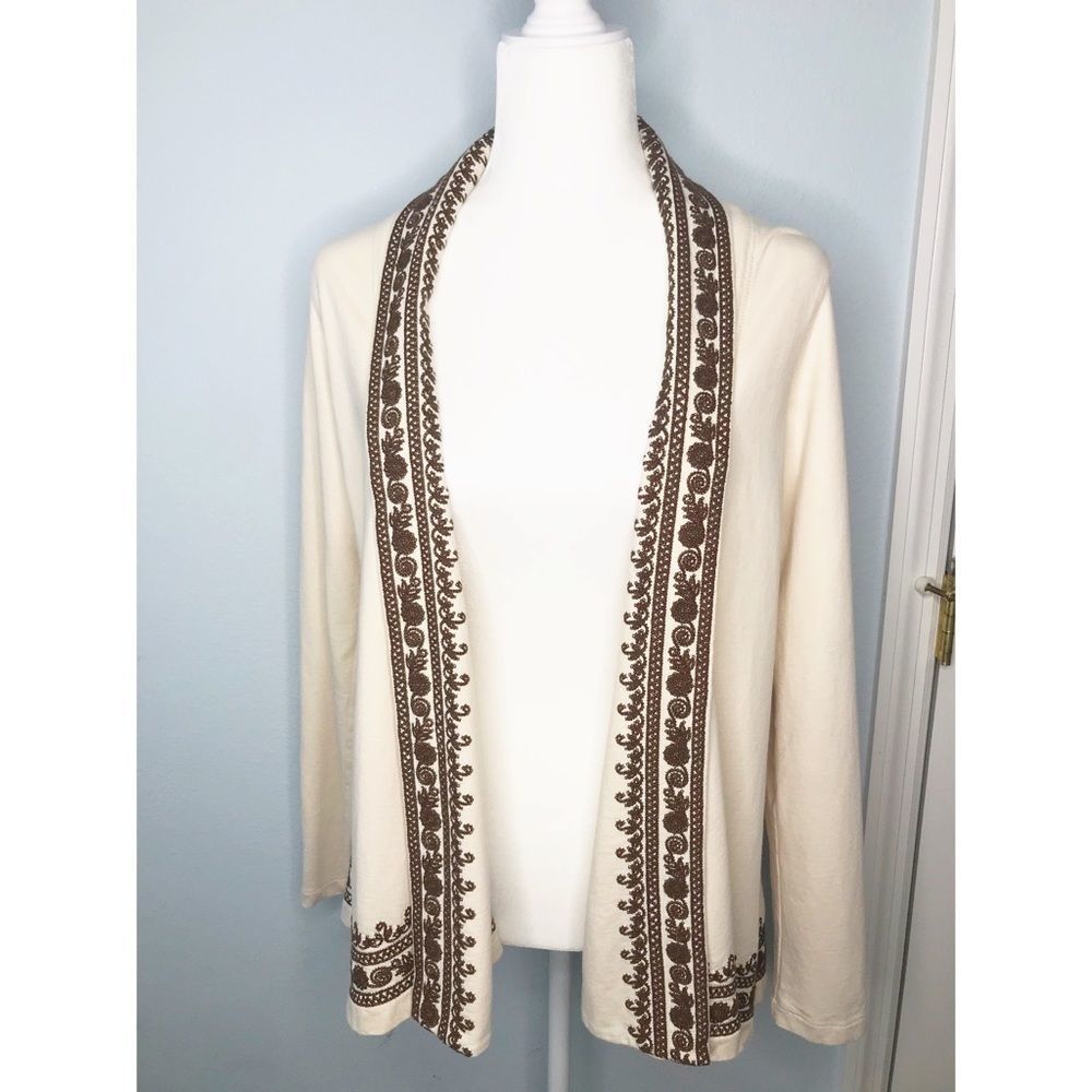 Lucky Brand Whitney Embroidered Cardigan Sweater - Picture 2 of 7